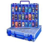 Estuche organizador de almacenamiento para coches de juguete Hot Wheels/Matchbox. Soporte de transporte para muñecas LOL Surprise/Shopkins con 48