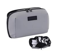 Estuche organizador de cables de viaje, organizador de electrónica, con cremallera, acolchada, a prueba de golpes, bolsa compacta para cargador, teléfono, cables, pasaporte, viajes de negocios, viajes
