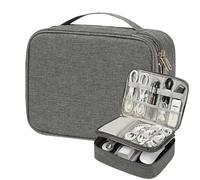 Estuche organizador de dispositivos electrónicos, bolsa de almacenamiento para cables, bolsa compacta para cables de carga, unidades flash, paquetes de baterías, auriculares, equipo de cámara, viajes