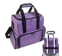 Estuche organizador de esmalte de uñas - Bolsa de almacenamiento de maquillaje para viajes, estuche de tren cosmético de gran capacidad | Bolsa multifuncional con divisores extraíbles, soporte de mani