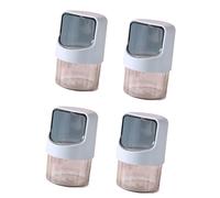 Estuche organizador de hisopos con tapa, perfecto para brochas de maquillaje y palillos de dientes, caja de almacenamiento para púas de hilo dental, almacenamiento simple en el hogar