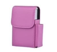 Estuche organizador de humo de piel sintética | Elegante estuche de almacenamiento portátil y protector con soporte integrado para mecheros para hombres y mujeres, accesorio para fumar unisex