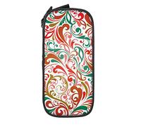 Estuche organizador de lápices colorido natural floral abstracto bolsa de cosméticos bolsa de bolígrafos para escuela media/secundaria universidad oficina, color, 5.0cm*10.5cm*20.5cm, Estuche para