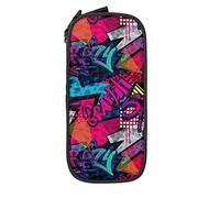 Estuche organizador de lápices con graffiti brillante, colorido, abstracto, bolsa organizadora para bolígrafos para escuela secundaria/secundaria, oficina universitaria