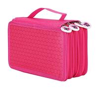 Estuche organizador de lápices multicapa de gran capacidad con correa de asa, líneas de fútbol impresas, 72 agujeros, lápices, pinceles, cosméticos, maquillaje, bolsa de pintor