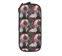 Estuche organizador de lápices vintage con diseño de cactus del desierto bohemio, bolsa de cosméticos, bolsa para bolígrafos para escuela media/secundaria, universidad y oficina, color, 5.0cm*10.5cm*20.5cm, Estuche para lápices