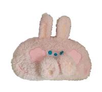 Estuche organizador de maquillaje portátil con forma de animal, gran capacidad, para bolígrafos, herramientas de maquillaje, accesorios de felpa, bolsas para bolígrafos