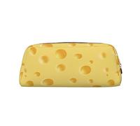 Estuche organizador de papelería de PVC con patrón de queso amarillo, bolsa para bolígrafos, estuche portátil para oficina, color, 5.0cm*10.5cm*20.5cm, Estuche para lápices