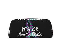 Estuche organizador de papelería de PVC para concienciación sobre la prevención del suicidio, bolsa para bolígrafos, bolsa portátil para lápices para oficina, color, 5.0cm*10.5cm*20.5cm, Estuche para