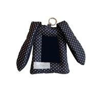 Estuche organizador multiusos para tarjetas fotográficas de orejas de animal de felpa, accesorio para la escuela, hogar, viajes o uso diario, bonita funda de PVC con curva