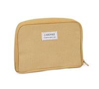 Estuche organizador para lápices, estuche de gran capacidad, bolsa multifuncional, estuche de lona estético y duradero, adecuado para niños y niñas, Brown, simplicidad