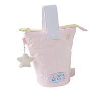 Estuche organizador para lápices, estuche para lápices con accesorio de estrella de felpa, correa de asa extraíble, soportes para lápices de gran capacidad para la escuela y el arte, Pink, Refer to