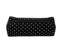 Estuche organizador retro para lápices para niñas, Black, Consulta la | Bolsa organizadora portátil para bolígrafos, para viajes, escuela, primaria, aula, viajes, al aire libre, diario, oficina