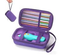 Estuche Organizador Rígido de EVA para Kit de Pluma 3Doodler Start+ con Ranura Personalizada y Bolsillos de Malla, Resistente a Golpes y Agua, Ideal para Pen, Filamento y Cargador USB para Viajes