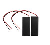 Estuche para 2 pilas AAA de 3 V, con interruptor de encendido y apagado y tapa.