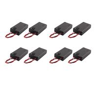 Estuche para 2 pilas AAA de 4,5 V con interruptor de encendido y apagado con cable y tapa.