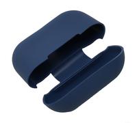 Estuche para airpods Pro con Gancho Metal Anti-Pérdida Estuche | Silicona ligera, ergonómico, gancho metal incluido, para ajuste perfecto, transporte seguro(Dark Blue)