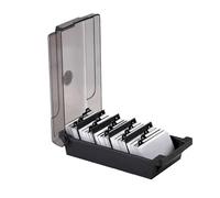 Estuche para almacenamiento de tarjetas - Caja organizadora empresarial, contenedor grande para soporte de escritorio de oficina | Archivo de pestaña del alfabeto duradero para reuniones de empresa, e