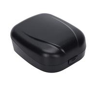 Estuche para Audífonos de 2 Colores, Caja de Almacenamiento para Audífonos, Plástico + Silicona Conveniente para Audífonos 2.8 X 2.5x 1.2in(negro)