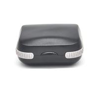 Estuche para audífonos - Estuche negro para batería de audífonos, caja de almacenamiento portátil de gran capacidad para prevención de caídas para viajes al aire libre