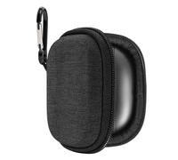 Estuche para audífonos Geekria Shield Compatible con Beats Studio Buds+, audífonos True Wireless, Estuche de Viaje de Carcasa rígida con Almacenamiento de Cables, Clip de mosquetón (Gris Oscuro)