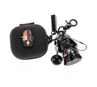 Estuche para auriculares Beats Fit Pro 2021, XMBYGY Beats Fit Pro Auriculares de dibujos animados Carga de silicona Funda con linda muñeca Llavero Protección de cordón anti-pérdida de cuerpo completo