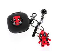 Estuche para auriculares Beats Fit Pro 2021, XMBYGY Beats Fit Pro Auriculares de dibujos animados Carga de silicona Funda con linda muñeca Llavero Protección de cordón anti-pérdida de cuerpo completo