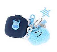 Estuche para auriculares Beats Fit Pro 2021, XMBYGY Beats Fit Pro Auriculares de dibujos animados Carga de silicona Funda con linda muñeca Llavero Protección de cordón anti-pérdida de cuerpo completo