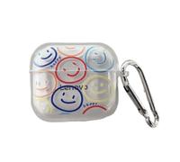 Estuche para auriculares con caritas sonrientes de colores para Lenovo LP80 TWS. Caja protectora para