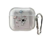 Estuche para auriculares con diseño de astronauta flotante para auriculares Lenovo LP40S TWS