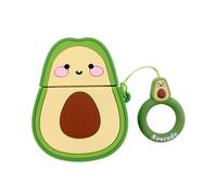 Estuche para Auriculares de Aguacate para AirPods 1 Estuche Protector de 2 Generaciones InaláMbrico de Silicona Anti-CaíDa