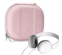 Estuche para Auriculares Geekria Nova Compatible con Sony MDR-ZX310AP/ZX310/ZX100, Bolsa de Viaje rígida de Repuesto con Almacenamiento de Cables (Rosa)