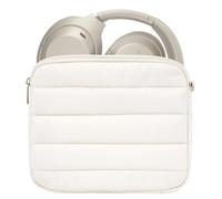 Estuche para Auriculares Geekria Nova Compatible con Sony WH-1000XM6, WH-1000XM4, WH-1000XM3, WH-H900N, Funda de Viaje Soft Shell de Repuesto con Almacenamiento de Cables (Ivory)