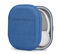 Estuche para Auriculares Geekria Shield Compatible con Sony WH-CH510, WH-CH520, MDR-ZX300, MDR-ZX310, MDR-XB200, Bolsa de Transporte rígida de Repuesto con Almacenamiento de Cables (Azul)