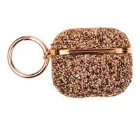 Estuche para auriculares Pro Creative, protector resistente y moderno con diamantes de imitación.