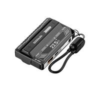 Estuche para Banco de Energía DIY 21700 PD de 20 W con Carga Rápida y Cable Desmontable. Banco de Energía Desmontable Sin Batería, Color Negro.