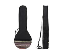Estuche para banjo Bolsa de banjo algodón étnico con correa hombro ajustable, asa transporte for banjos 4/5 cuerdas, accesorio for instrumentos cuerda(Black 4 String Banjo Bag)