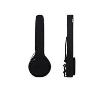 Estuche para banjo Bolsa de banjo algodón étnico con correa hombro ajustable, asa transporte for banjos 4/5 cuerdas, accesorio for instrumentos cuerda(Black 5 String Banjo Bag)