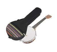 Estuche para banjo Bolsa de banjo étnica tela no tejida portátil gruesa un solo hombro a prueba golpes Accesorio cómodo for instrumentos musicales