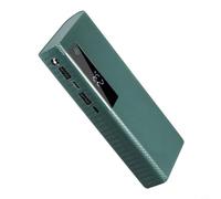 Estuche para batería 21700 Plana DIY 5V USB LED Display Estuche(green) | 5 ranuras 21700 plana, salida 5V 2.1A, sin soldadura, display LED, apagado automático