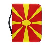 Estuche Para Biblia Con Estampado De La Bandera De Macedonia Bolsa Protectora Con Asa Y Cremallera Ideal Como Regalo Para Madres Mujeres Y Hombres