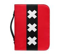 Estuche Para Biblia De Gran Capacidad Con Diseño De La Bandera De Ámsterdam Asa Cierre De Cremallera Funda De Poliuretano Impermeable Estuche Grande Para Biblia Para Hombres Y Mujeres