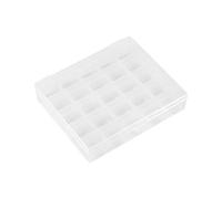 Estuche para bobinas 1 portabobinas de plástico vacío, recipiente para bobinas, estuche para bobinas Portabobinas, portabobinas, caja transparente para almacenamiento de 25 bobinas para