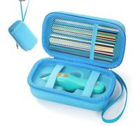 Estuche para bolígrafos 3D con impresión 3D para 3Doodler Start+ Essentials 3D para niños, resistente a los golpes, bolsa de viaje para niños y niñas (azul)