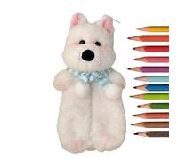 Estuche para bolígrafos de gran capacidad de 11.81 x 3.94 x 1.97 pulgadas, lápices de colores, estuche de gato con gran capacidad para niños, estudiantes, clase universitaria, borrador diario, regla