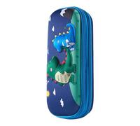 Estuche para bolígrafos de papelería, gran capacidad, espacioso estuche para lápices con diseño , versátil estuche para lápices para cumpleaños y Navidad, dinosaurio, Refer to description, Unisex