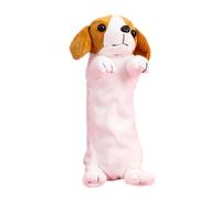 Estuche para bolígrafos de perro de dibujos animados, gran capacidad, bonito estuche de felpa para lápices, bolsa de maquillaje de animales, suministros de vuelta a la escuela, Labrador