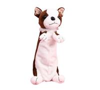 Estuche para bolígrafos de perro de dibujos animados, gran capacidad, bonito estuche de felpa para lápices, bolsa de maquillaje de animales, suministros de vuelta a la escuela, Border Collie