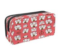 Estuche para bolígrafos, estuche para lápices, bolsa de papelería para adolescentes, niños y niñas, suministros de oficina escolar - Tradition Maneki Neko Cats