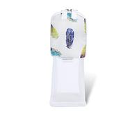 Estuche para bolígrafos Pencil Bag Estuche for bolígrafos con forma de pluma, bolsa de papelería de almacenamiento transparente de malla, bolsa de papelería, bolsa for lápices con personalidad simple,